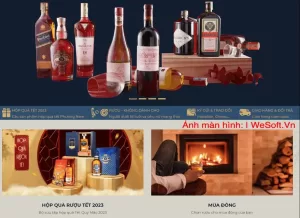 Website Rượu Phương Nam | WeSoft.Vn